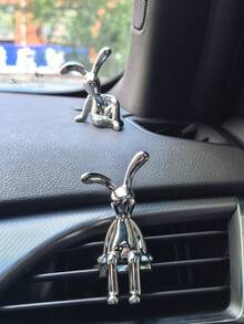 2pcs Car Decoration Cute Rabbit Interior Center Console Instrument Panel Screen Decoration Advanced High End Car Decoration Unisex - Rabbit - View 7