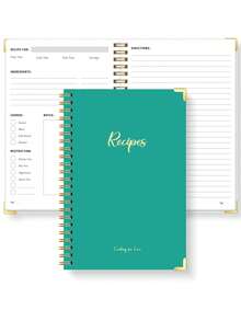 1 件每周膳食计划表，+2 张定制贴纸，简单的每周和每日膳食准备计划笔记本，带有转换和索引，健康饮食和减肥追踪，工作和家庭，返校用品 - 彩色 - 查看 12