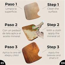 Aceite mineral de grado comestible y cera de abejas.Tratamiento de superficies de madera - 1 - Ver 5