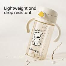 1pc Children's Direct Drinking Straw Milk Cup, PPSU Water Bottle, Suitable For 1+ Years Old, Leak-Proof, Heat-Resistant, Anti-Drop