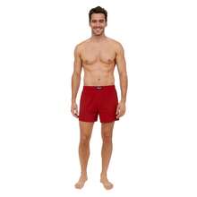 POLO STAR Kit 3  Canção Underwear Premium Viscose Bamboo Fiber Sleepwear Cotton Touch Ice Silk Pajamas - 紅色 - 查看 2