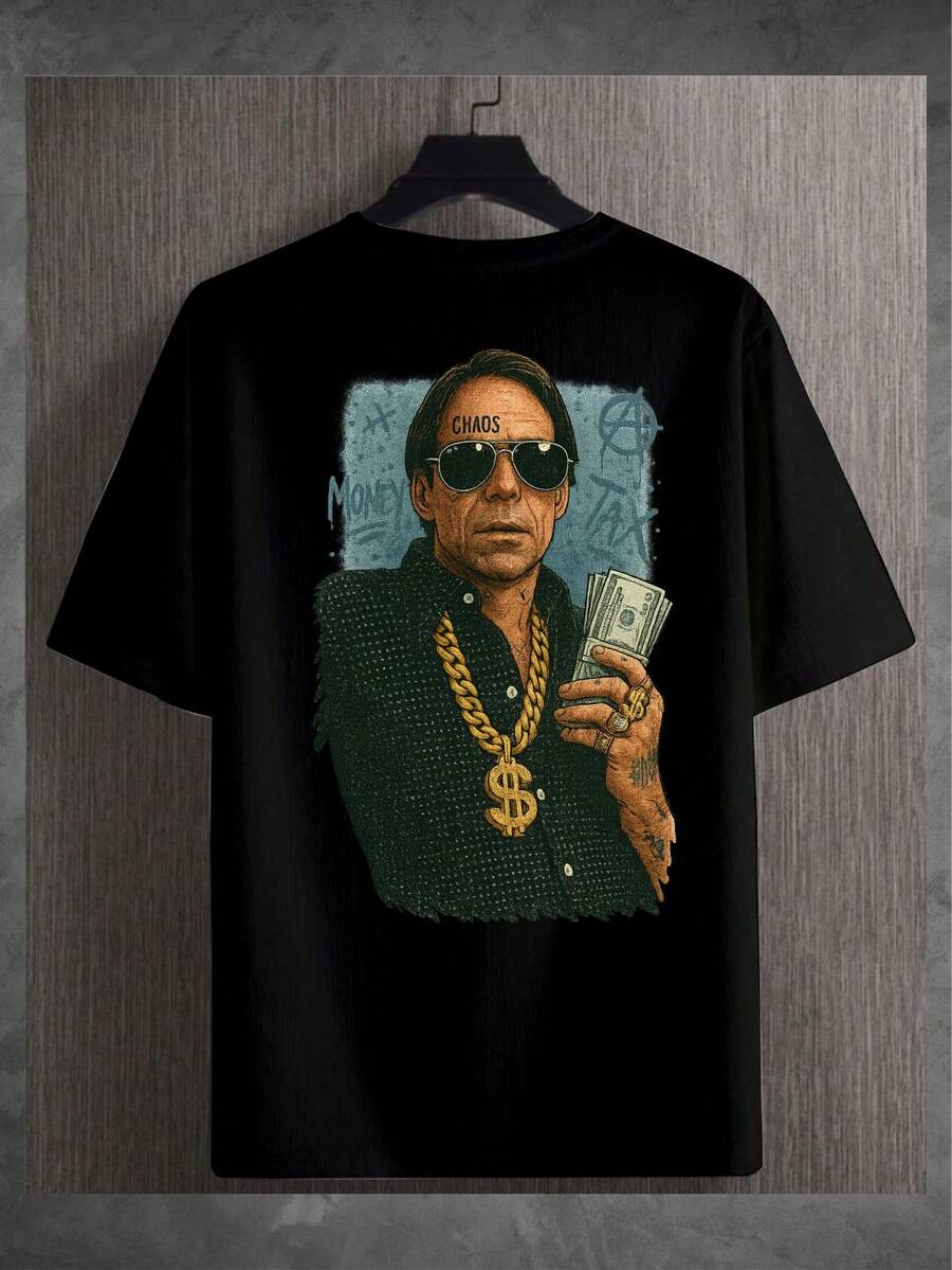 Agostinho Carrara T-Shirt Streetwear T-Shirt Unisex Fashion - màu đen - Xem 1