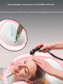 3pcs Home Use Foldable Shampoo Basin For Easy Hair Washing, Convenient For Travel And Storage,Hair Tools,Hair Products And Accessories For Barber Salon Beauty Travel Essentials,Back To School,Travel Holiday Essentials,Hair Accessories For Women. - Multicolor - View 2