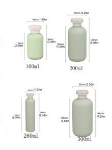 旅行装洗护用品套装，可重复灌装化妆品容器，空洗发水沐浴露管，旅行装洗发水、沐浴露、乳液小瓶，挤压式容器，空可重复灌装旅行装容器，旅行配件，适用于洗发水、护发素、乳液、香皂、沐浴露等，旅行必备，便携式收纳配件