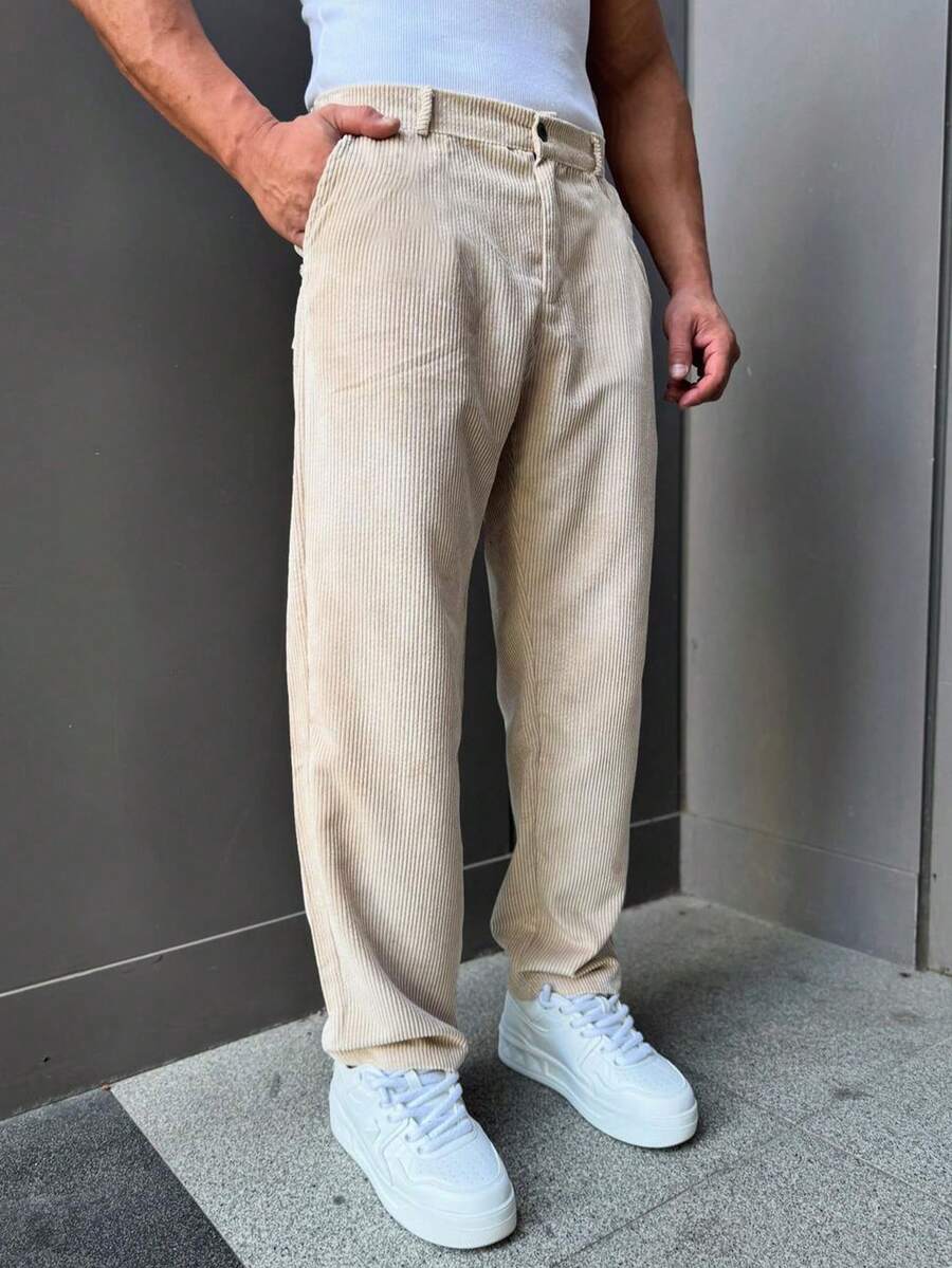 Men's Retro Business Casual Pants, Spring/Autumn/Summer