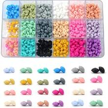 100Pcs Silicone Lentil Beads, 12mm Silicone Beads For Keychain Making Bulk Silicone Abacus Beads For Necklace Bracelet Making And Space Silicone Beads For Pens