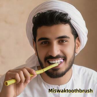 1 pieza/5 piezas Palito de limpieza dental natural Miswak, cepillo de dientes tradicional árabe