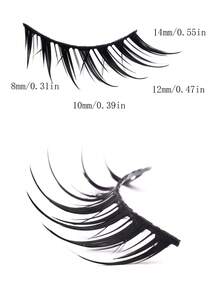 7. 这款透明条状半长猫眼假睫毛长度适中，能轻松打造迷人、大眼、纤长的效果，妆效自然，宛如柔软蓬松的真发。适合日常妆容、派对妆容和情人节妆容。 - 眼尾拉長款 - 查看 3