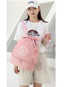 MOCHILA DEPORTIVA UNISEX, BOLSA DE VIAJE IMPERMEBLE MULTIFUNCIONAL - Rosa Tropical - Ver 3