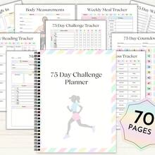 75 Day Color Adult Challenge Plan Book - Fitness And Weight Loss Tracker, Including Weekly Exercise, Diet And Hydration Plans, Progress Measurement, And Health Goals -70 Pages, Spiral Binding, Colorful Design, Exercise Tracker | Color Tracker | Spiral Binding Plan Book, Fitness Plan