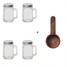 2-6pcs Mini Espresso Cups, Portable Coffee Containers, Miniature Coffee Bottles, Glass Milk Bottles, Mini Airtight Jars, 40ml Back To School