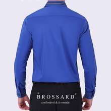 Men's Slim Fit Dress Shirt - Anti-Wrinkle, Anti-Wrinkle And Breathable Elegant Collar | Soft Touch | Machine Washable Comfortable For Work And Events - Azul real - Ver 2