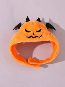 1 pezzo Cappellino a forma di zucca alla moda e divertente per animali domestici, accessorio per decorazione di Ognissanti per cani di piccola taglia