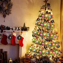 Christmas Tinsel Garland Indoor String Lights Christmas Foil Garland Suitable For Trees, Indoor Decoration, Perfect For Weddings And Holiday Celebrations New Year Decoration Holiday Decor Party Venue Room Decoration Ribbon Home Lighting Holiday String Lights 1pc 16ft Christmas Garland Tinsel Not Including Batteries Holiday Garland String Lights Sparkling LED Fairy Garland String Lights Festive Hanging Decoration Home Kitchen Room Decoration - Battery Box Color Strip - View 10