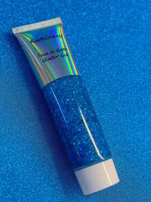 Glitter Gel Eyeshadow Mermaid Makeup Eyes Body, Carnival, Parties, Halloween - 藍色 - 查看 2