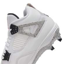 Nike Men's Air Jordan 4 Fire Red White Mid-Top Basketball Sneakers