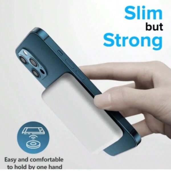 Power Bank magnético compacto - Carregador de indução portátil sem fio  Mag Safe 5000mAh
