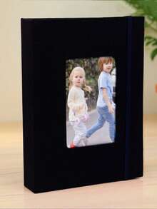 1 pieza Nuevo álbum de inserción de 6 pulgadas con 100 páginas de superficie de tela, de vuelta a la escuela, útiles escolares