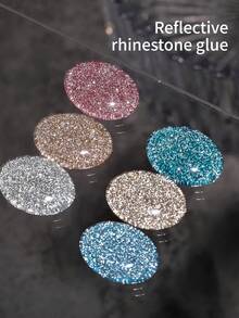 XEIJAYI 1Pc 15ml Reflective Disco Diamonds Gel Nail Polish With The Holographic Glitter Diamond Collection Gel Nail Polish Perfect For Manicure DIY