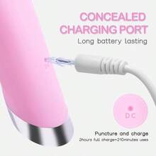 Facial Cleansing Brush, Rechargeable Silicone Face Scrubber With Heat Massage End, Vibrating Exfoliator Scrubber For Deep Cleaning, Waterproof Face Brush For Women And Men Pink - Hồng - Xem 9