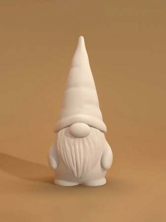 1 st julskägg vit söt dvärg 3D-tryckt staty utsökt sött husdjur hemmakontor administrativt skrivbord julgransprydnad