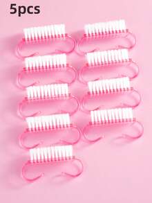 3/5/10pcs Nail Brush For Cleaning Fingernails, Handle Grip Nail Brushes Fingernail Brush For Cleaning Nail Scrub Brush For Toes And Nails - Multicolor - View 36
