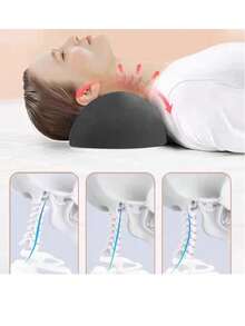 1 件颈枕，睡眠记忆海绵枕，男女颈椎保护枕，背部和颈部牵引枕