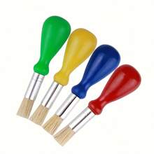 4pcs/Set 6pcs/Set Easy To Hold Paint Brushes, Artist Paintbrushes With Grip Handles For DIY Painting, Craft, Arts & Crafts,Back To School - Multicolor - View 4