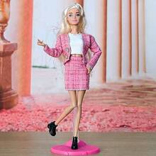 3pcs Fashion Outfit Set (Jacket, Dress), Elegant Style Suitable For 30cm/11 Inch Doll