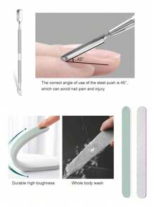 1/2/3 件手指形美甲卸甲碗套装，专业凝胶抛光浸泡碗，带角质层推刀和剥皮器，耐用的沙龙级美甲工具，用于丙烯酸/凝胶去除，非常适合家庭指甲护理和专业沙龙（圣诞节美甲套装、情人节美容礼物） - 彩色 - 查看 5