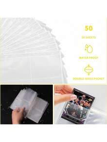 Card Binder,Zip Trading Card Binder 4 Pocket,Removable Football Card Binder,Game Card Folder,50 Double Side Pages Card Collection Folder,Trading Card Album Folder Hold Up To 400 Cards,Football Cards,Trading Card Binder,Trading Cards - Multicolor - View 5