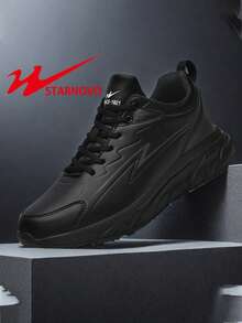 STARNOVO Men's Shoes Autumn And Winter New Large Middle Top Shoes Sports And Leisure Black Leather Soft Bottom Boots For Men 2000s Style Valentine's Day Ideas