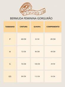 Women's Bermuda Shorts Gorgurão Comfortable Women's Gorgurinho Shorts Workout G GG - Màu Tím - Xem 5