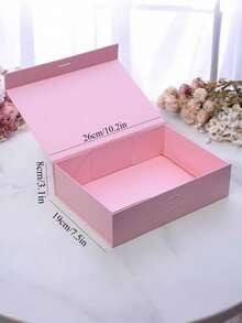 1pc Customized Name Gift Box, Personalized Text Wedding Gift Box, Personalized Magnetic Folding Storage Box, Bridesmaid Gift Box, Personalized Wedding Gift Box (Including Bridesmaid Gift Box), Can Design Your Own Birthday Empty Gift Box, Mother's Day, Birthday, Father's Day, Graduation Ceremony, Wedding, Family, Office, Unique Gift - Multicolor - View 5