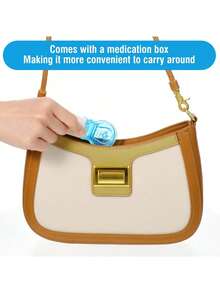 1-5 件便携式药丸取药器、带药盒的取药器、泡罩包装药丸弹出器、便携式药丸取药器、药丸开启器、家用小工具、药片、药丸辅助工具新设计药丸分配器，非常适合美甲人士和关节炎患者（也以 10、15、20 件出售） - 彩色 - 查看 10