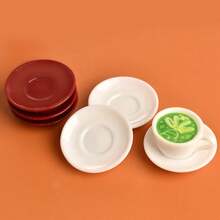 迷你圣诞咖啡杯娃娃屋咖啡厅桌面摆件仿真咖啡下午茶圣诞老人麋鹿圣诞树图案款式随机 - 彩色 - 查看 11