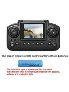 Equipped With Screen Control, Drone, Aerial Photography E99, Optical Flow Hover, Lighting, Aircraft, Foldable Remote-Controlled Airplane, Beginner, Birthday Gift - Multicolor - View 7