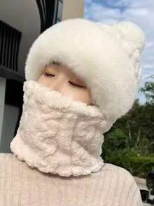 1件或3件套帽子围巾手套套装，冬季保暖防风护耳帽，用途广泛，适合户外活动、旅行、徒步、滑雪，也是馈赠亲友、度假、派对、情人节的理想礼物。 - 款式D - 查看 17