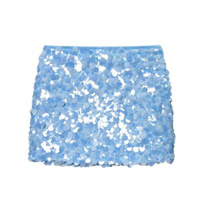 Women's New Solid Color Sexy Tight Sequin Mini Skirt, Essential Back-To-School Item Spring
