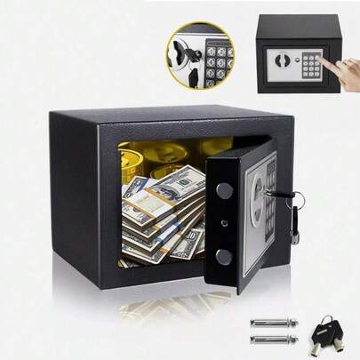 Mini-Safe, hochfestes und robustes intelligentes Passwortschloss, traditionelles Schlüsselschloss, für Home-Office-Hotels