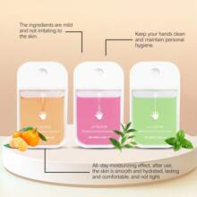 38ml Multi-Flavored Portable Hand Sanitizer Spray – Gentle No-Rinse Quick-Dry Formula For On-The-Go Hygiene – Light Scented Antibacterial Spray For Dining, Pets, Travel, Outdoor & Home Use – Compact Personal Care Essential - Multicolor - View 3