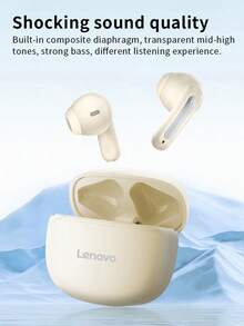 Lenovo EA140 Bluetooth Headset Wireless Ear Clip Open Non-In-Ear Long-Lasting Sports Running Ear Hanging Call Chinese Packaging - White - View 4