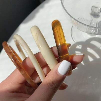 4pcs/Set Vintage Elegant Design Women Bracelet Set, Fashionable Minimalist Style Suitable For Daily Casual Wear (Pattern Random)