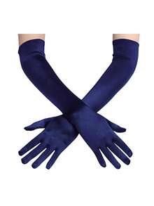 D EXCEED 1/3 Pairs Of Women's Long Gloves - Elegant Accessory - Perfect For Bridal Looks, Art Deco Themed Weddings, Vintage Tea Parties, Garden Soirees, Classic Formal Dinners And Opera Performances​ - Multicolor - View 17