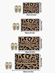 1 件豹纹迎宾垫,聚酯纤维入口地毯,适用于厨房、餐厅、走廊、浴室、卧室、家居和房间装饰、门垫、小地毯、迎宾垫、地毯、地垫、户外门垫、厨房地毯、家居装饰、前门垫、区域小地毯、户外垫、家居装饰、区域地毯、花园地毯、可洗地毯 - 彩色 - 查看 6