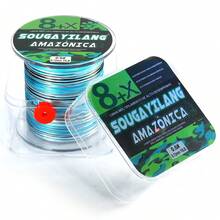 SOUGAYILANG 8股PE编织钓线，300米/328码，多色，耐用钓线。强韧耐用的8股编织钓线，300米/328码，拉力15-120磅，迷彩图案，耐用聚乙烯材质，适用于主线和海水垂钓。 - 彩色 - 查看 15