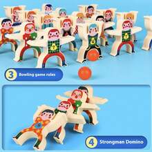 32/24/16/8pcs Hercules Balance Bricks Pro Building Blocks Stacking Arhat Puzzle, Plastic Toy Stickers Jenga Hercules Desktop Game, Perfect Birthday, Holiday, Halloween, Christmas Gift