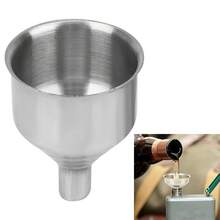 1pc Small Mouth Funnels Mini Bar Wine Flask Funnel For Filling Hip Flask Narrow-Mouth Bottles Stainless Steel - Silver - View 8