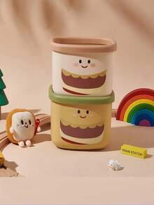 1pc Press-Top Mini Trash Can - Durable PP Material, Compact Desktop Waste Basket For Office, Bedroom, Living Room - Home Garbage Container With Lid For Return School Premium Simple Covered Trash Can, Fashionable White Wastebasket, Desktop Garbage Can With Lid For Living Room, Bedroom, Kitchen, Bathroom, Office