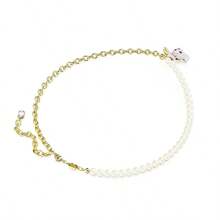Swarovski 施华洛世奇十二生肖兔仿珍珠项链女士颈链圣诞节情人节七夕节生日礼物送女友 - 粉色 - 查看 4